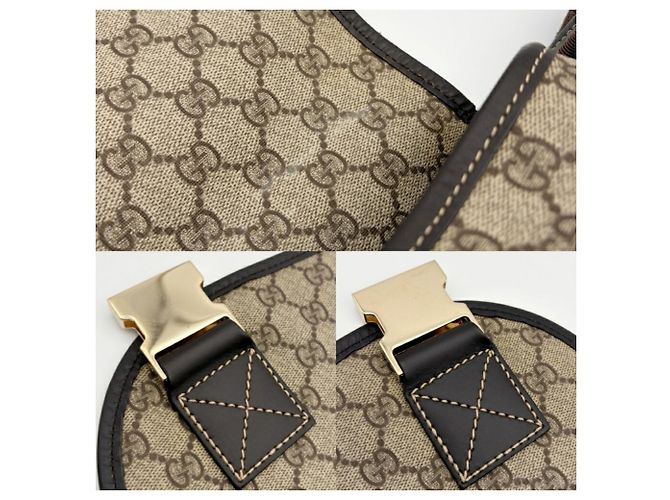 Sac à épaule Gucci GG Supreme Marron - vue 15
