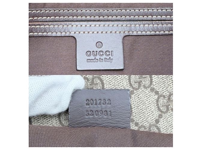 Sac à épaule Gucci GG Supreme Marron - vue 19