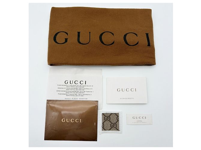Sac à épaule Gucci GG Supreme Marron - vue 20