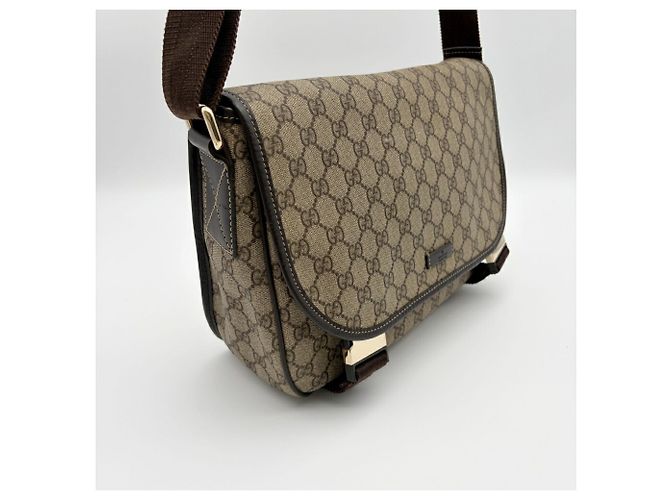 Sac à épaule Gucci GG Supreme Marron - vue 3