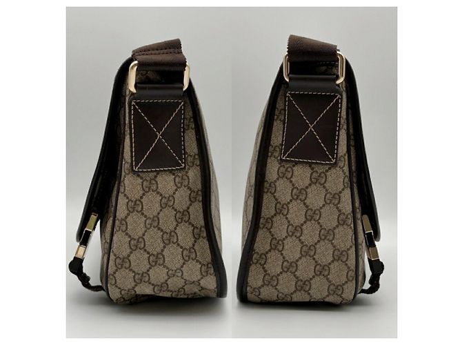 Sac à épaule Gucci GG Supreme Marron - vue 4