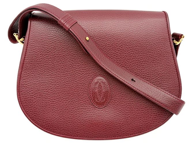 Borsa a tracolla Cartier Must Line Bordò - vista 2