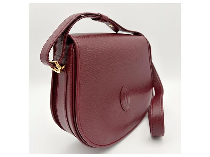 Borsa a tracolla Cartier Must Line Bordò - vista 4