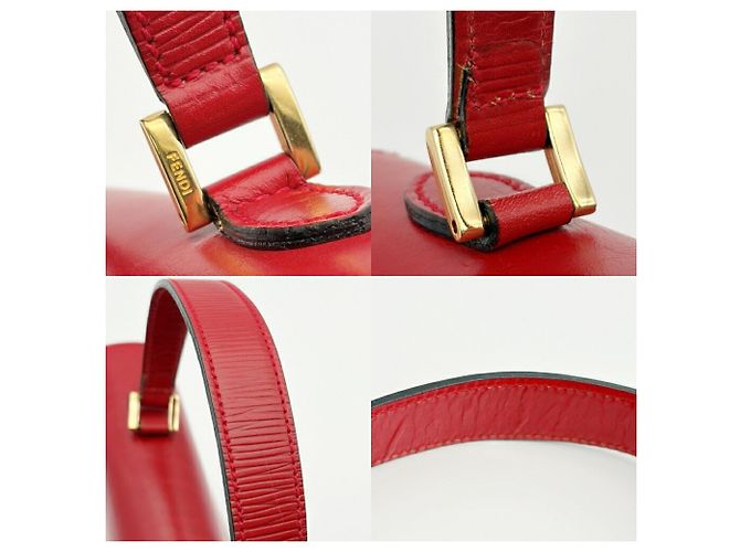 Borsa a tracolla 2-Way Fendi Janus Rosso - vista 8