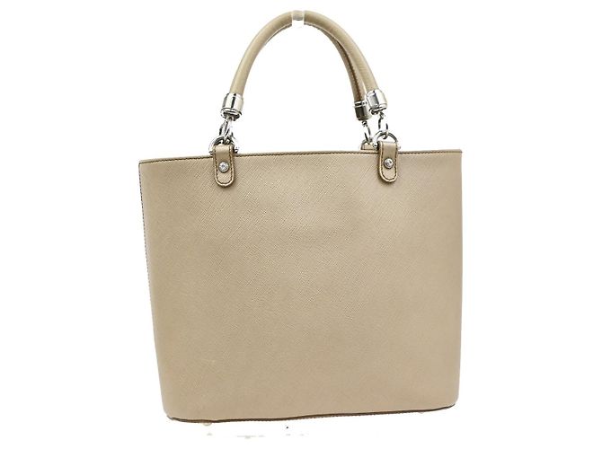 Salvatore Ferragamo Gancini Leather Small Beige - vista 2