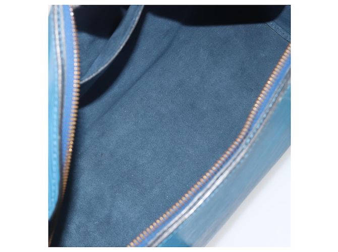 Borsa a mano LOUIS VUITTON Epi Soufflot Blu M52225 LV Auth 196215 - vista 11