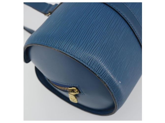 Borsa a mano LOUIS VUITTON Epi Soufflot Blu M52225 LV Auth 196215 - vista 14