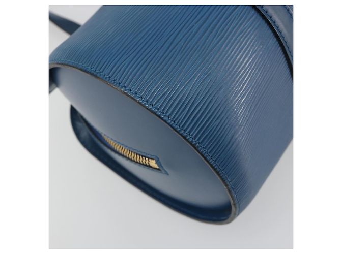 Borsa a mano LOUIS VUITTON Epi Soufflot Blu M52225 LV Auth 196215 - vista 16