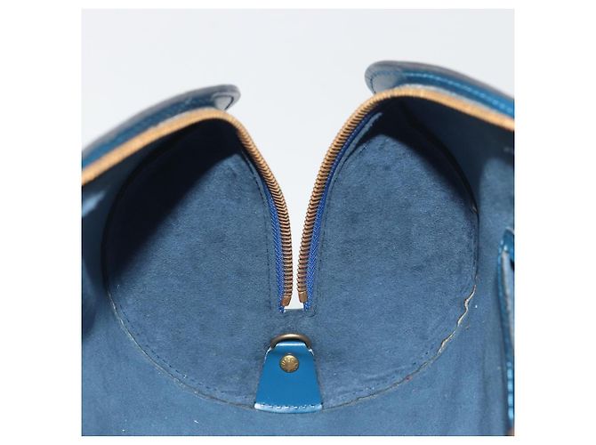 Borsa a mano LOUIS VUITTON Epi Soufflot Blu M52225 LV Auth 196215 - vista 20