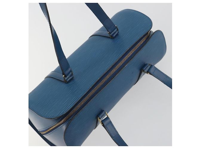 Borsa a mano LOUIS VUITTON Epi Soufflot Blu M52225 LV Auth 196215 - vista 6