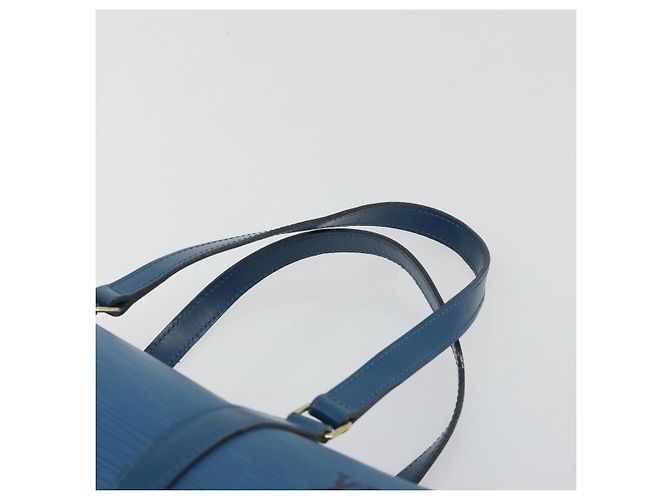 Borsa a mano LOUIS VUITTON Epi Soufflot Blu M52225 LV Auth 196215 - vista 8
