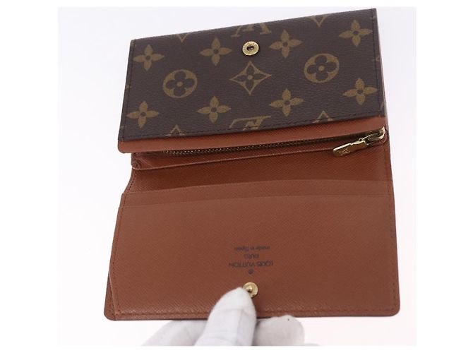 LOUIS VUITTON Monogram Porte Monnaie Billets Tresor Wallet M61730 Auth 194459A Monogramma - vista 18