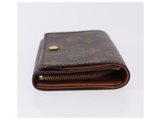 LOUIS VUITTON Monogram Porte Monnaie Billets Tresor Wallet M61730 Auth 194459A Monogramma - vista 3