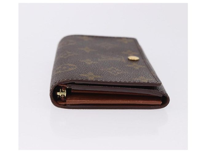 LOUIS VUITTON Monogram Porte Monnaie Billets Tresor Wallet M61730 Auth 194459A Monogramma - vista 4