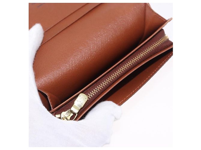LOUIS VUITTON Monogram Porte Monnaie Billets Tresor Wallet M61730 Auth 194459A Monogramma - vista 8