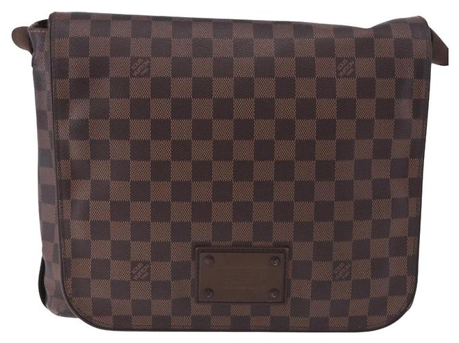 LOUIS VUITTON Borsa a Spalla Brooklyn MM Damier Ebene N51211 LV Auth ka5659 - vista 13