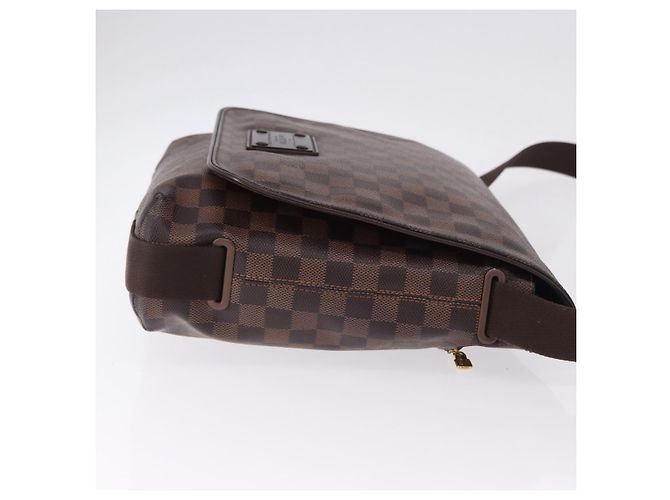 LOUIS VUITTON Borsa a Spalla Brooklyn MM Damier Ebene N51211 LV Auth ka5659 - vista 3