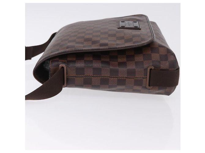 LOUIS VUITTON Borsa a Spalla Brooklyn MM Damier Ebene N51211 LV Auth ka5659 - vista 4