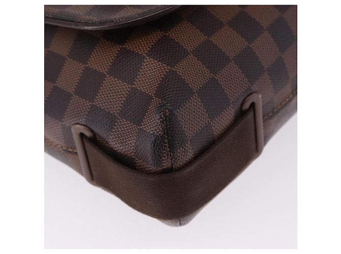 LOUIS VUITTON Borsa a Spalla Brooklyn MM Damier Ebene N51211 LV Auth ka5659 - vista 9