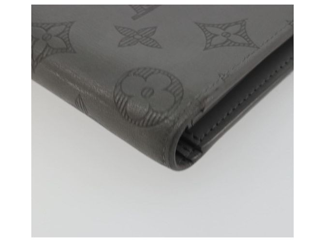 LOUIS VUITTON Monogram Shadow Portefeuille Braza Wallet Gray M81335 Auth bs36439 Castaño - vista 14