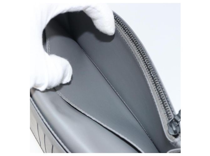 LOUIS VUITTON Monogram Shadow Portefeuille Braza Wallet Gray M81335 Auth bs36439 Castaño - vista 21