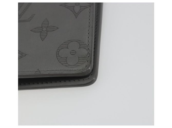 LOUIS VUITTON Monogram Shadow Portefeuille Braza Wallet Gray M81335 Auth bs36439 Castaño - vista 7