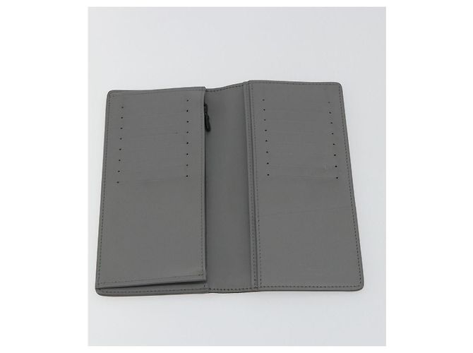 LOUIS VUITTON Monogram Shadow Portefeuille Braza Wallet Gray M81335 Auth bs36439 Castaño - vista 8