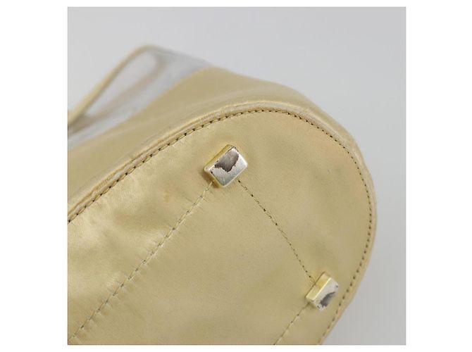 Borsa a mano PRADA Vinyl Gold Auth bs36756 D'oro - vista 6