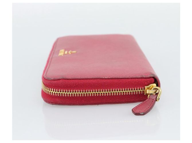 Saffiano Cartera larga PRADA de piel Safiano Pink Gold Auth bs36788 Rosa Dorado - vista 3