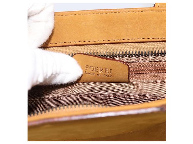 Bulgari Borsa a mano BVLGARI in suede 2 in 1 marrone tono oro Auth BA14955 - vista 12