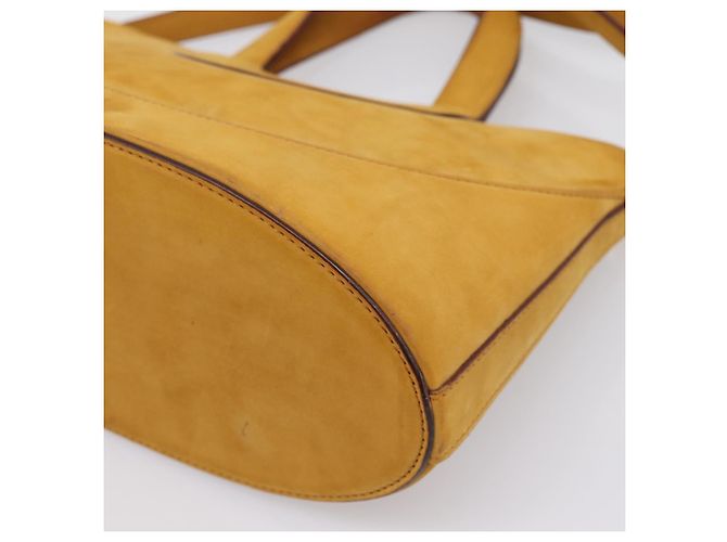 Bulgari Borsa a mano BVLGARI in suede 2 in 1 marrone tono oro Auth BA14955 - vista 17