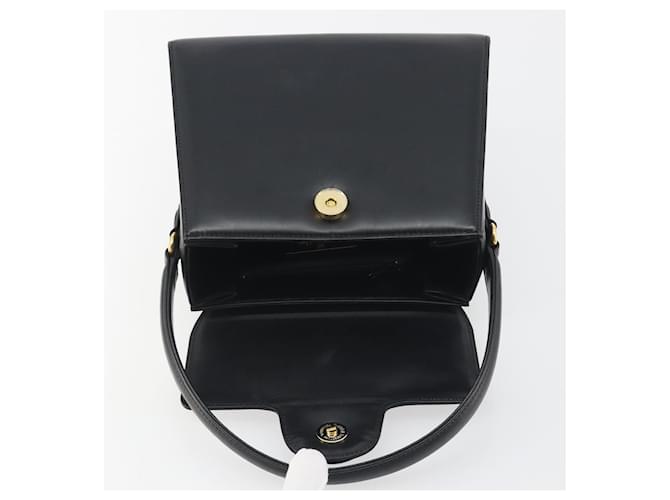Borsa a mano GIVENCHY in pelle nera e oro Auth 195642A Nero D'oro - vista 10