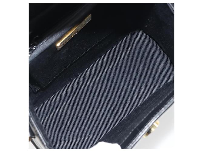 Borsa a mano GIVENCHY in pelle nera e oro Auth 195642A Nero D'oro - vista 11