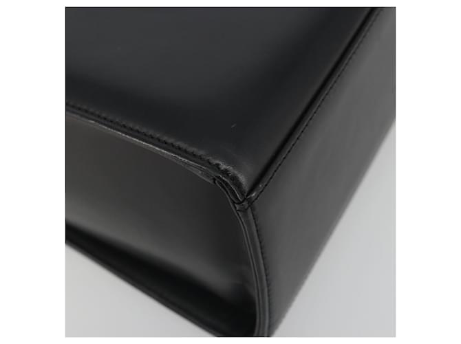Borsa a mano GIVENCHY in pelle nera e oro Auth 195642A Nero D'oro - vista 14