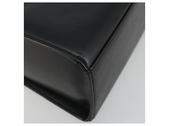 Borsa a mano GIVENCHY in pelle nera e oro Auth 195642A Nero D'oro - vista 16