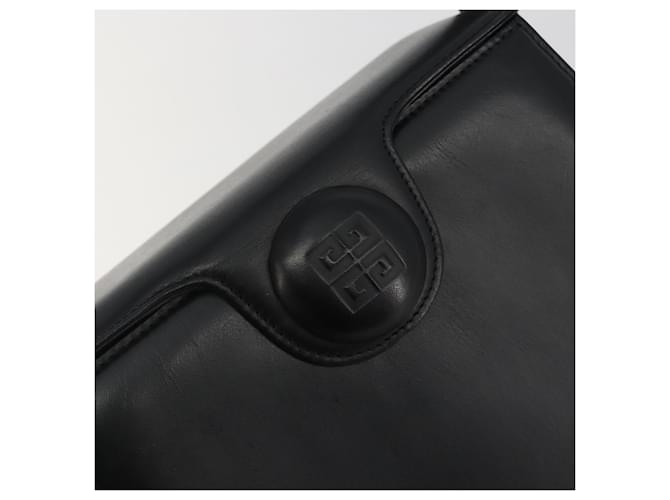 Borsa a mano GIVENCHY in pelle nera e oro Auth 195642A Nero D'oro - vista 17