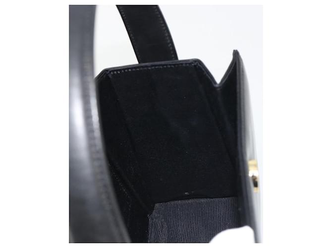 Borsa a mano GIVENCHY in pelle nera e oro Auth 195642A Nero D'oro - vista 19