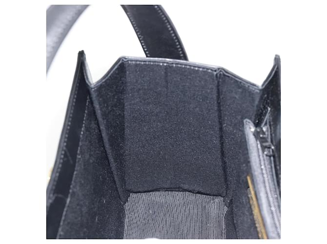 Borsa a mano GIVENCHY in pelle nera e oro Auth 195642A Nero D'oro - vista 20