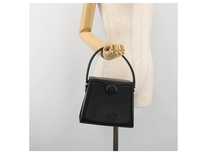 Borsa a mano GIVENCHY in pelle nera e oro Auth 195642A Nero D'oro - vista 23