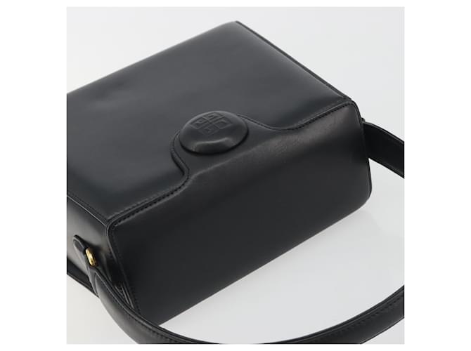 Borsa a mano GIVENCHY in pelle nera e oro Auth 195642A Nero D'oro - vista 6