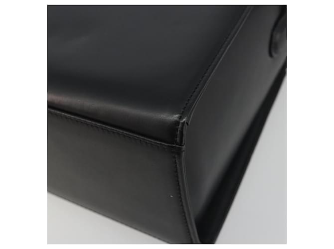 Borsa a mano GIVENCHY in pelle nera e oro Auth 195642A Nero D'oro - vista 9