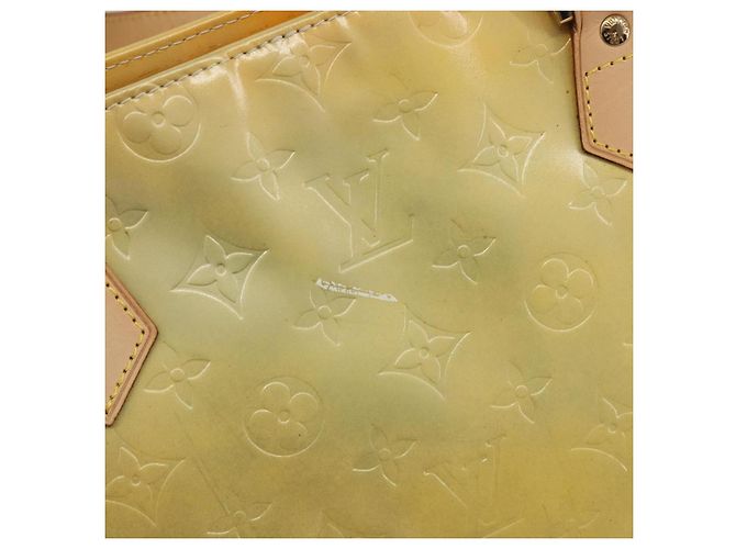 LOUIS VUITTON Monogram Vernis Houston Hand Bag Gris M91053 LV Auth 195071 Grigio - vista 10