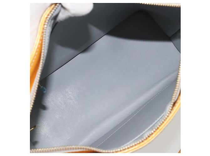 LOUIS VUITTON Monogram Vernis Houston Hand Bag Gris M91053 LV Auth 195071 Grigio - vista 11