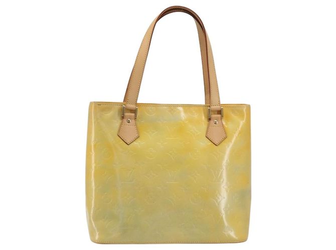 LOUIS VUITTON Monogram Vernis Houston Hand Bag Gris M91053 LV Auth 195071 Grigio - vista 13