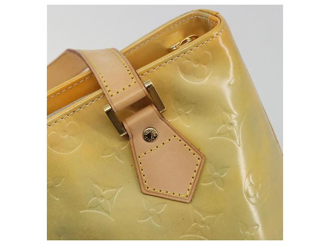LOUIS VUITTON Monogram Vernis Houston Hand Bag Gris M91053 LV Auth 195071 Grigio - vista 18
