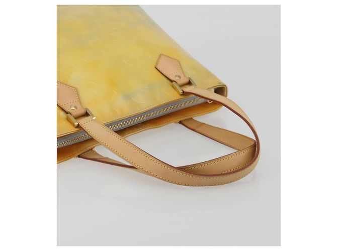 LOUIS VUITTON Monogram Vernis Houston Hand Bag Gris M91053 LV Auth 195071 Grigio - vista 7