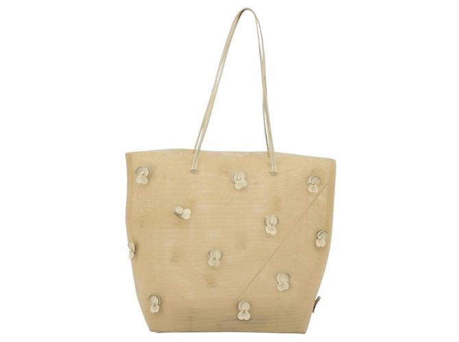 Borsa Tote PRADA in rete Beige Auth bs36710 - vista 2