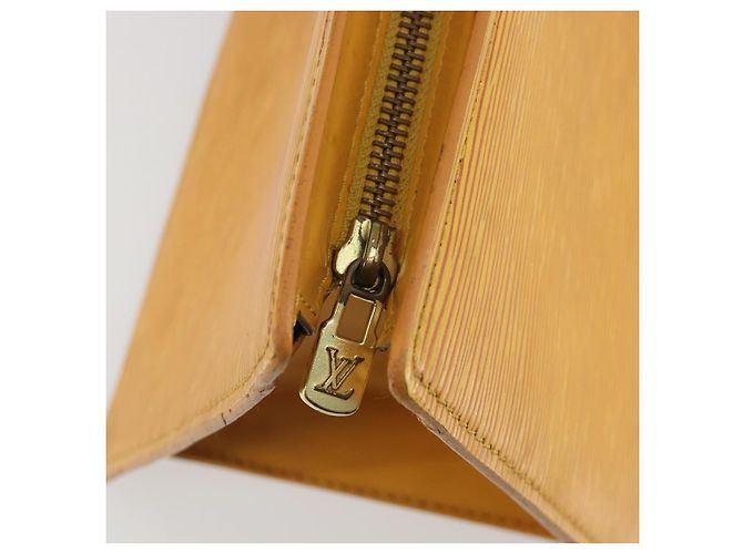 LOUIS VUITTON Epi Sac Triangle Hand Bag Yellow M52099 LV Auth 195374 Giallo - vista 10