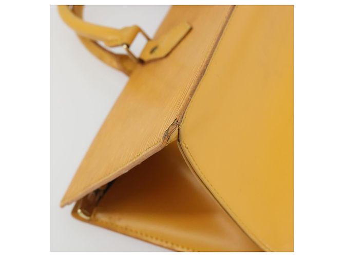 LOUIS VUITTON Epi Sac Triangle Hand Bag Yellow M52099 LV Auth 195374 Giallo - vista 14