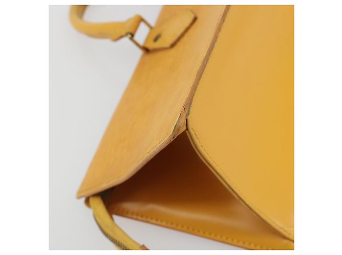 LOUIS VUITTON Epi Sac Triangle Hand Bag Yellow M52099 LV Auth 195374 Giallo - vista 16